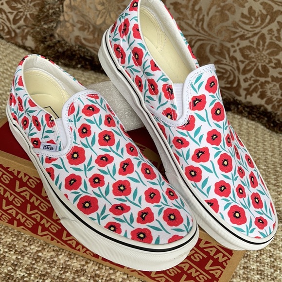 Vans Classic Slip-On Flowers/True White WMNS - Picture 9 of 16